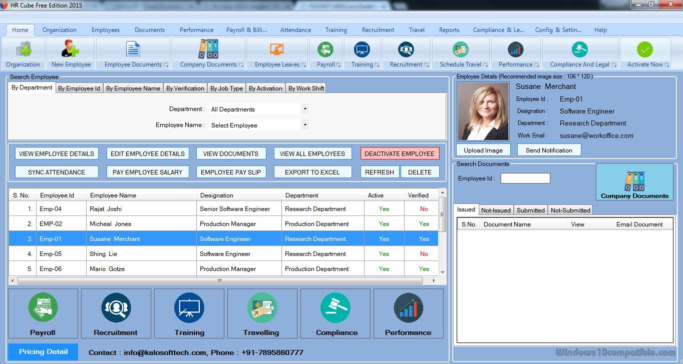 human resource management software free download